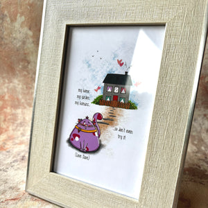 Personalised Cat Art Print