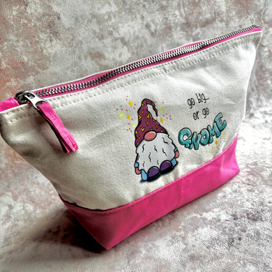 Go Big Or Go Gnome | Zipped Accessories Case