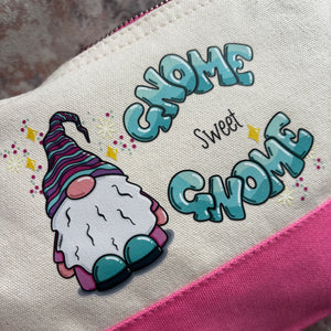 Gnome Sweet Gnome | Zipped Accessories Pouch