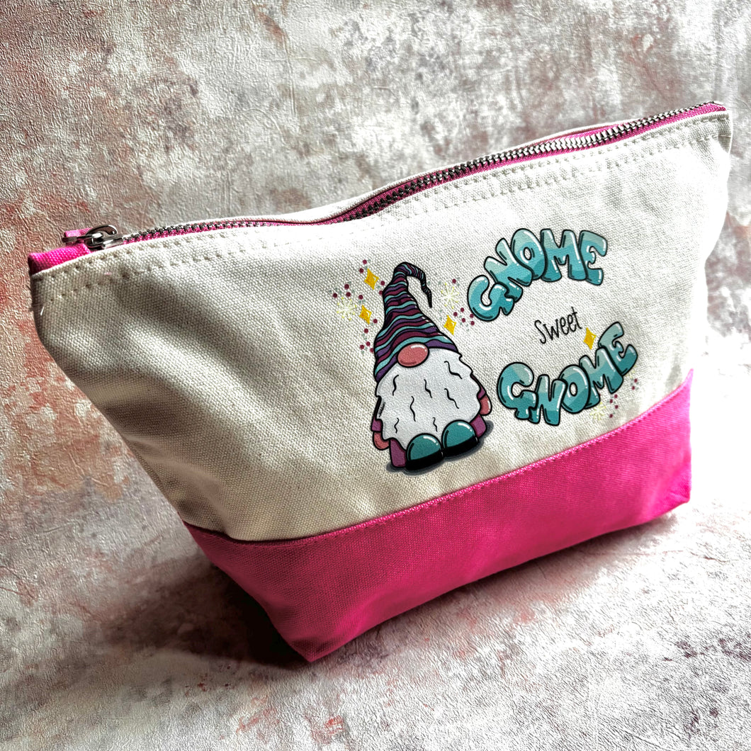 Gnome Sweet Gnome | Zipped Accessories Pouch