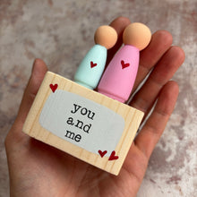 Load image into Gallery viewer, Wooden Peg Doll Family | Mother and Child Gift