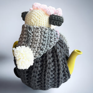 Crocheted Sheep Tea Cosy
